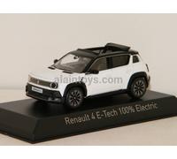 RENAULT 4 E-Tech ELECTRIQUE 2025 GLACIER WHITE NOREV 1/43 Réf 510062