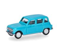 herpa Maquette Voiture Renault R4, echelle 1/87, Model Allemand, pièce de Collection, Figurine Plastique, Couleur : Turquoise