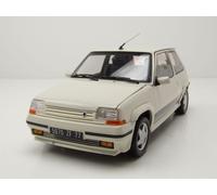Renault 5 Supercinq Gt Turbo Phase 2 1989 Modèle de Voiture Blanc 1:18 Norev