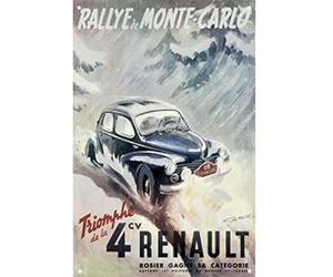 Renault Affiche Rallye de Monté Carlo 50 x 70 cm