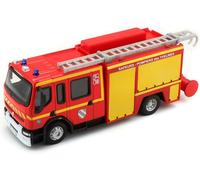 Miniature automobile - BBURAGO - Renault Premium - Pompier - Rouge