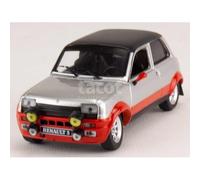 ixosport Voiture miniature Renault R5 Alpine (Base Rally) 1978 – 1:43 Argent/Rouge/Noir CLC466N.22
