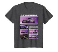 Renault R5 Turbo 3E Concept Car électrique pour Enfants T-Shirt, Enfant, Chiné Foncé, 12 Ans