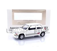 Norev Voiture miniature 1/43 Renault Supercinq GT Turbo Phase II 1988 Blanc métallisé Jet-Car