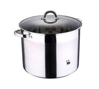 RENBERG Alexander | Faitout haut de 30 x 28 cm et 20 L avec couvercle en verre | acier inoxydable | ustensiles de cuisine | revêtement en aluminium 5 couches | tous types de cuisinières