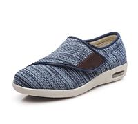 RENBING Chaussures Diabétiques Orthopédiques Lâches Chaussure Basse Mesh Extra Large Respirante Chaussures de Marche à Enfiler à Coussin d'air pour Femme Hommes pour Les Pieds enflés des
