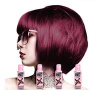 Renbow Lot de 4 colorations semi-permanentes Crazy Color Bordeaux 61 100 ml