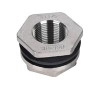 RenCehn 1 raccord fileté en Acier Inoxydable 304 for réservoir d'eau - 1/2" à 2" for châteaux d'eau et Aquariums(1" x40mm)