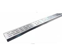 RenCehn Lot de 10 grilles de Drainage de Jardin Robustes en Acier Inoxydable - Kits de Drainage de tranchée durables for allées et Cours extérieures(20cmx5cmx1m)