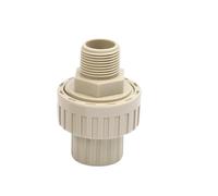 RenCehn Raccord Union mâle PPH - Adaptateur Femelle for Tuyau d'eau en PVC 20 mm, 40 mm, 63 mm - Beige - 1 pièce(63mm)