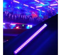 Renchey Barre Lumière Noire,Tube LED UV Lumière Noire pour Tenture Fluorescente - Barre Lumineuse de 30 cm pour Accessoires de Fêtes Lumineuses, Halloween et Peinture Corporelle