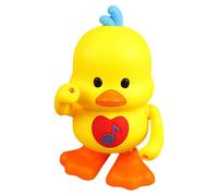 Renchey Canard Dansant Musical, Canard Jaune Marchant Dansant, Canard Musical pour Bébé, Canard Jaune Jouets Musicaux Rampants, Baby Interactive Action Learnin Educational 4 Singing Musical Songs