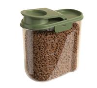 Renchey Conteneur À Croquettes | Bac Nourriture Animaux 2 Litres | Grand Dispensateur Alimentaire Hermétique Visible Anti-Humidité Anti-Poussière | Pour Maison Garage Cellule Épicerie