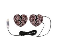 Renchey Éclairage De Fenêtre Arrière Pour Voiture - Décoration Véhicule en Forme de Cœur | Feu d'Avertissement pour Vitre Arrière de Voiture - Destiné SUV Berline Camion Minibus