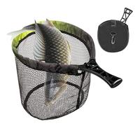 Renchey Épuisettes pour La Pêche À La Mouche des Truites, Épuisette pour Pêche à la Mouche, Filet Pliant Portable Maille Compacte Stockage Capture Relâchement pour Truite Perche Silure en Eau