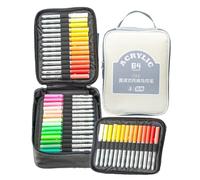 Renchey Feutres De Coloriage,Marqueurs pour Prise de Notes - 84 Couleurs Pour Projets Artistiques Créatifs - Encre Adaptée Et Adultes Sur Bois, Verre Et Autres Supports