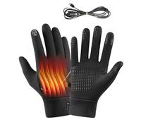 Renchey Gants Chauffants,pour Conduire | Moufles Chauffantes USB Tactiles pour Temps Froid Trajets Domicile-Travail Déneigement Passionnés des Sports d'hiver et de Photographie