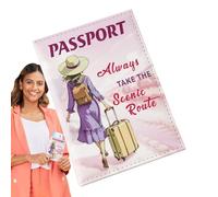 Renchey Housse Passeport | Porte-Tickets Portefeuille Passeport,Portefeuille pour Accessoires De Couple, Cartes De Crédit, Cartes D'Embarquement, Sac À Main pour Femmes, Et Voyage en Famille