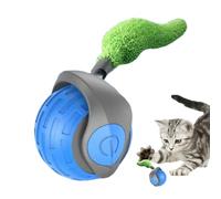 Renchey Jeu pour Chat Queue Mobile | Jeu Roulant Interactif Chasse Balle pour Chats - Stimulation Enrichissement pour Chaton Fournitures Exercice Compagnonnage | Apaisement