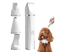 Renchey Kit de Toilettage pour Chiens et Chats - Ciseaux Électriques Chat,Outil de Taille Électrique Sans Fil 4-en-1 Silencieux avec Ciseaux et Tondeuse pour les Oreilles, les Yeux, le Visage, les