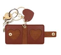 Renchey Mini Porte-Clés Album Photo | Porte-Clés Cadre Photo en Cuir PU | Housse de Protection Cadeau Mariage Saint-Valentin Souvenir Mémoire
