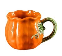 Renchey Mug En Céramique Décoratif À Forme De Potiron Et Large | Mug En Céramique Décoratif À Forme De Potiron Avec Large Et Incurvée, Intérieur Émaillé Lisse