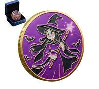 Renchey Pièce Commémorative Halloween - Pièce de Défi Commémorative Souvenir | Souvenir Commémoratif Festif Décoration pour Amis Mère Famille Adultes Hommes Femmes