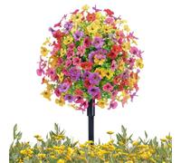 Renchey Piquets de Jardin Printaniers, Décoration Florale de Jardin, Piquets De Sol Anti-UV sans Décoloration Simulés Multicolores pour Toutes Saisons pour Pièce Maîtresse De Mariage Arche Et Style