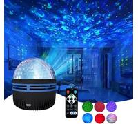 Renchey Projecteur d' et de Vagues océaniques 2 en 1 | Changements colorés du projecteur d' | Lampe avec télécommande | Projecteur LED Ci-el Éto é
