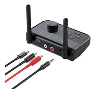 Renchey Récepteur sans Fil - Adaptateur Avion - Double Connexion Stéréo pour PC Téléphone TV Enceintes Maison Voiture