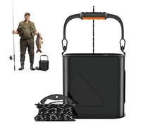 Renchey Seau de Pêche,Seau Appât Étanche de Pêche | Conteneur Étanche 11L pour Camping Randonnée Baignade, Stockage Appâts Pêcheur