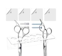 Renchey Support pour Outils de Salon,Porte-Mur En Acrylique Transparent Pour Ciseaux Avec 11 Troues - Fournitures De Bureau Pour Bureaux Coiffeur Salle De Classe Styliste Magasin Chambre Cuisine