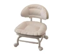 Renchey Tabouret Pivotant avec Et Siège Rembourré 12.6 X 12.2 X 6.3 in ABS | Tabouret Pivotant Avec Et Siège Rembourrés 12.6 X 12.2 X 6.3 In, Structure ABS Gris, Roulettes 360° Silencieuses