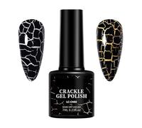 Rencontre À Crépitement, Vernis À Shatter, Couche De Finition De Craquage De S, Effets De Brise, Finition Durable, Noir, Pour Les Filles, La Manucure, Le Salon, La Maison, Les Vacan