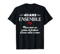 Rencontre Amour Anniversaire Couple 40 ans Mignon T-Shirt