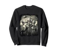Rencontre avec Un OVNI avec Une Combinaison Spatiale Funny Aliens Selfie Area 51 Sweatshirt