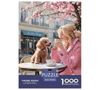 Rencontre café avec Chien 1000 Pièces Adultes De Puzzle Adultes De Puzzle Décoration D Intérieur Jeu De Créatif Classiques pour Créatif 70x50cm/1000pcs