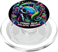 Rencontre Cosmique - Astronaute Rencontre l'espace sirène psychédélique PopSockets PopGrip pour MagSafe