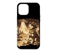 Rencontre Humoristique Entre Un Chien Cowboy et Un Alien Coque pour iPhone 12 Pro Max