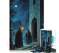 Rencontre mystérieuse dans la Nuit Puzzle de 1000 pièces pour Adultes Jeu de logique Fine Amusant et Silencieux Bords Nets Cadeau mémorable (38x26cm)