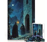 Rencontre mystérieuse Nocturne Puzzle pour Adolescents 1000 pièces Jeu de réflexion Atelier d'écriture apaisant et Amusant Objet de Collection (38x52cm)