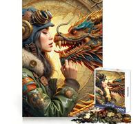 Rencontre Steampunk pour Adultes, Puzzle de 1000 pièces, Jeu d'exercice Mental, Loisir Doux, Design à Assembler, Cadeau saisonnier 38x26cm