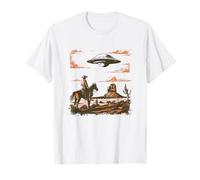 Rencontre Vintage Entre Cowboy et Extraterrestre T-Shirt