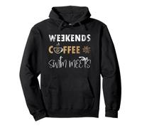 Rencontres drôles de café et de Natation du W nd, Plaisir de Nager avec de la caféine Sweat à Capuche