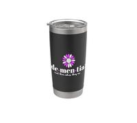 Rencontrez-les là où ils sont sensibilisation à la démence à fleurs violettes Gobelet isotherme en acier inoxydable double paroi