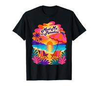 Rencontrez-Moi au Paradis Tropical Beach Sunset T-Shirt Graphique avec Valeur