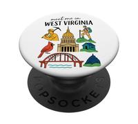 Rencontrez-Moi dans L'Aventure de Virginie-Occident PopSockets PopGrip Adhésif