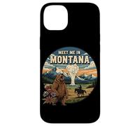 Rencontrez-Moi dans Le Montana Bear Mountains Nature Design Coque pour iPhone 14 Plus