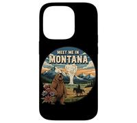 Rencontrez-Moi dans Le Montana Bear Mountains Nature Design Coque pour iPhone 14 Pro