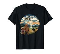 Rencontrez-Moi dans Le Montana Bear Mountains Nature Design T-Shirt